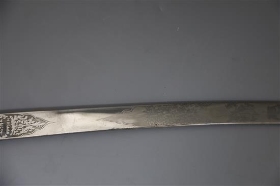 A good 1831 regulation general officers mameluke sword of General Sir George Balfour,